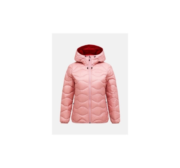 Kurtka damska puchowa PEAK PERFORMANCE W Helium Down Hood Jacket kolor różowy - M