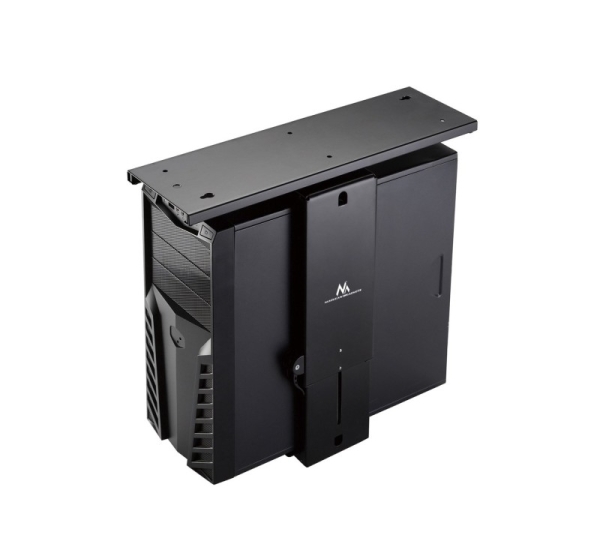 Maclean MC-885 B Under Desk Computer Holder Black Adjustable Max. 10kg.