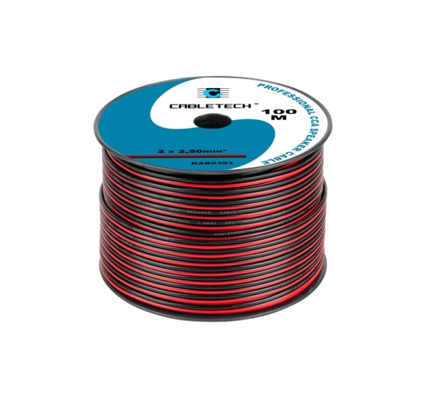 CCA Speaker Cable 2.5mm black-red