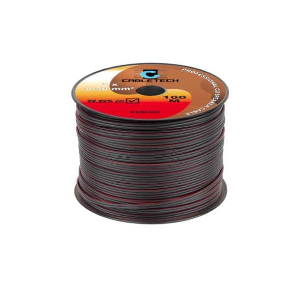 Speaker cable 0.5mm black