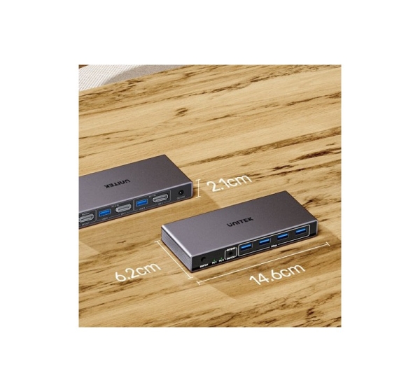 KVM Switch 8K@60Hz USB 3.0 5Gbps DP