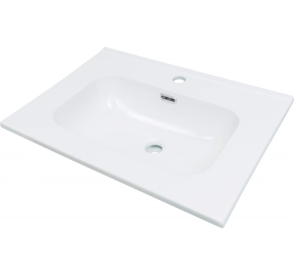 Ceramic recessed washbasin - 60 cm