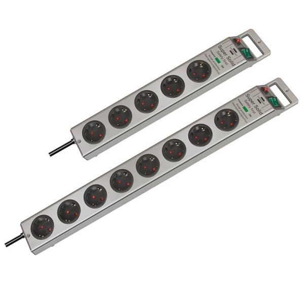Brennenstuhl Super-Solid Surge Protection 4.500 A Silver 8 AC outlet(s) 2.5 m