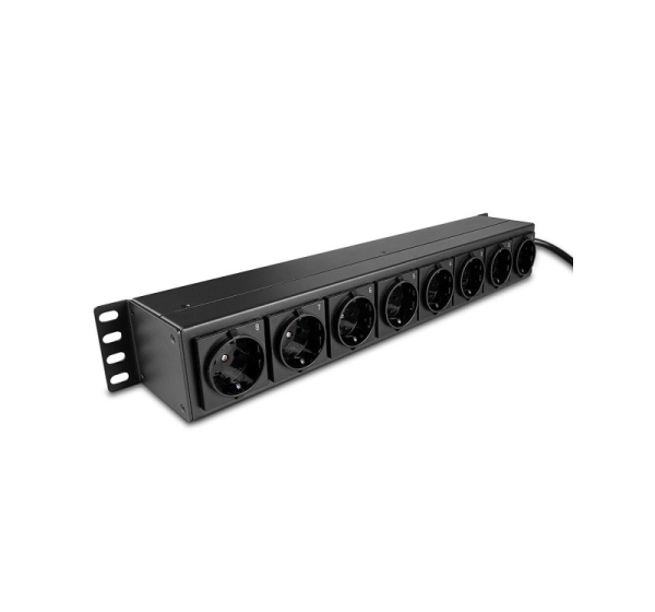 Lindy 73025 power distribution unit (PDU) 8 AC outlet(s) 1.5U Black