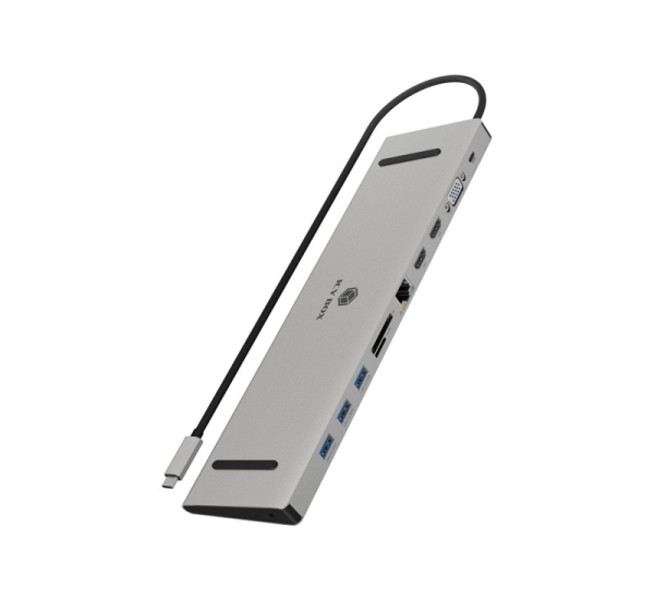 IcyBox docking station USB-C -> HDMI/VGA/USB-A/USB-C/3.5mm