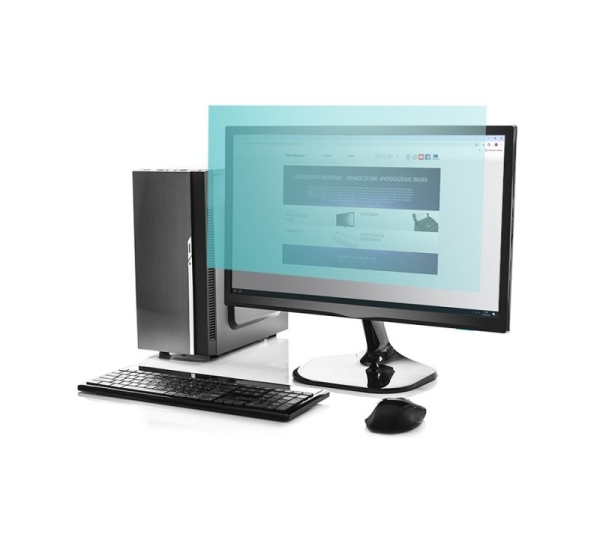 Qoltec 51049 Anti Blue Light Filter 27" | 16:9 | Eye protection | Anti Glare