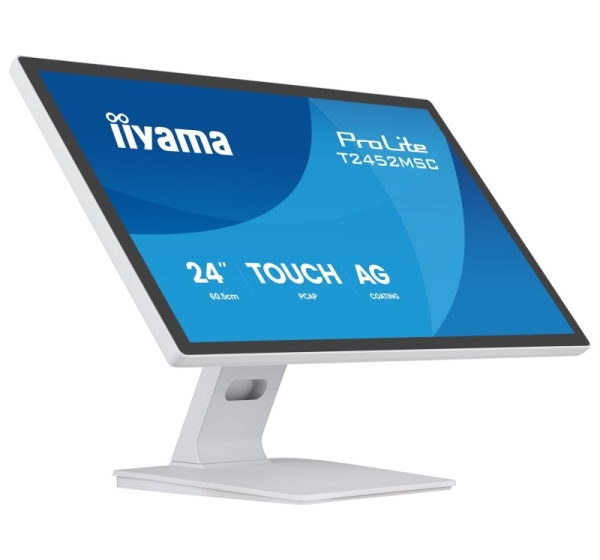 iiyama T2452MSC-W2AG computer monitor 61 cm (24") 1920 x 1080 pixels Full HD LED Touchscreen White