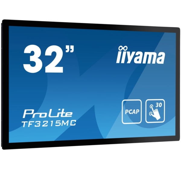 iiyama ProLite TF3215MC-B2 computer monitor 80 cm (31.5") 1920 x 1080 pixels Full HD LED Touchscreen Kiosk Black