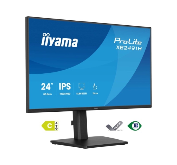 iiyama ProLite XB2491H-B1 computer monitor 60.5 cm (23.8") 1920 x 1080 pixels Full HD LCD Black