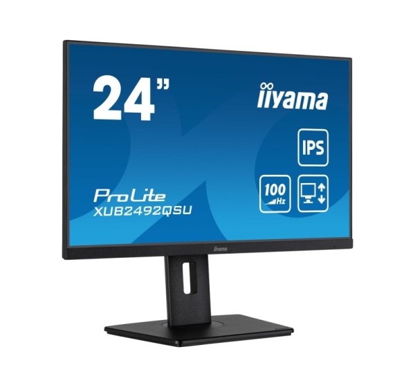 iiyama ProLite XUB2492QSU-B1 computer monitor 60.5 cm (23.8") 2560 x 1440 pixels Quad HD LED Black