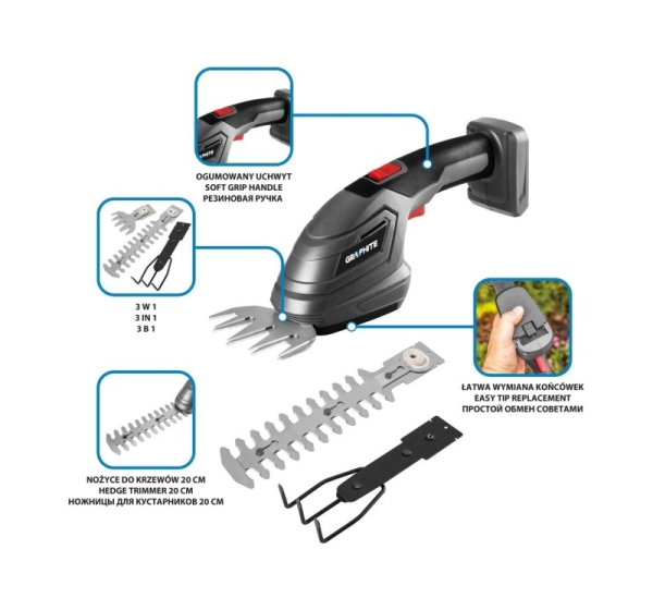 Graphite 58GE119 power hedge trimmer 1.09 kg