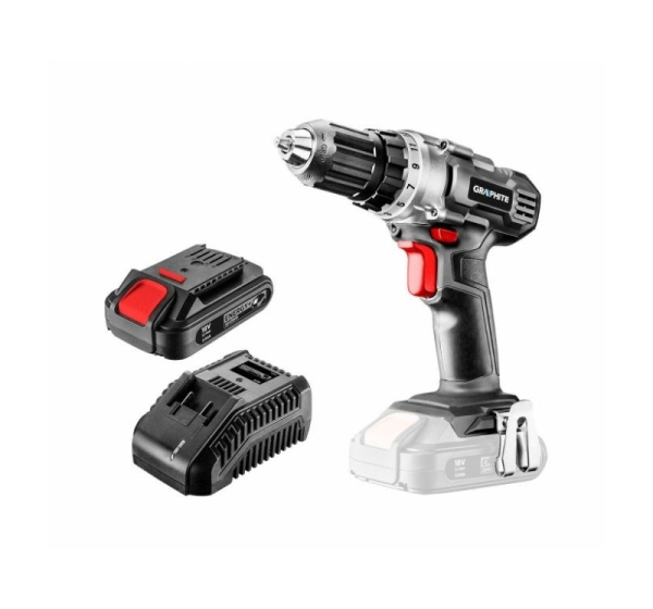 Graphite 58G000-SET1 drill 1250 RPM Keyless 1.1 kg Black, Red