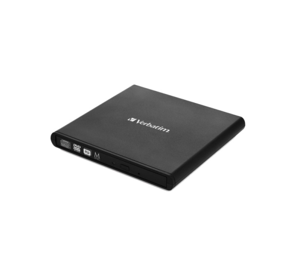Verbatim External Slimline CD/DVD Writer optical disc drive DVD±RW Black