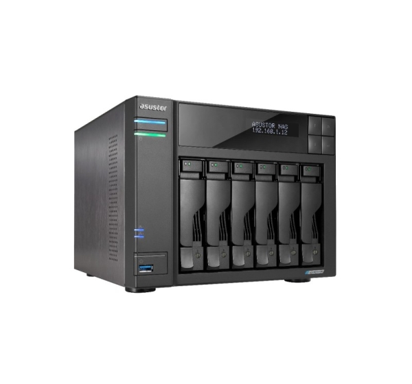 Asustor LOCKERSTOR 6 NAS Desktop Intel® Celeron® N5105 8 GB DDR4 HDD ADM Black