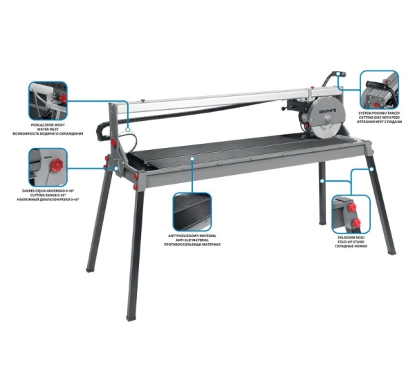 Graphite 59G892 manual tile cutter