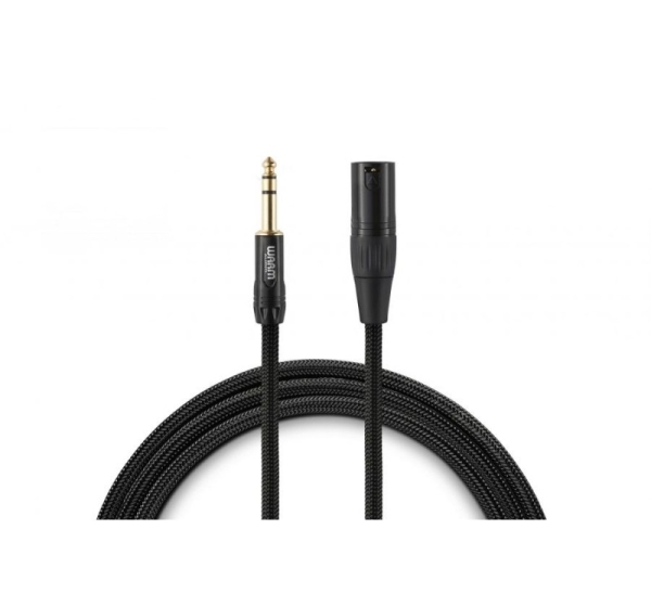 Warm Audio PREM-XLRM-TRSM-3 audio cable 0.9 m 6.35mm TRS XLR Black