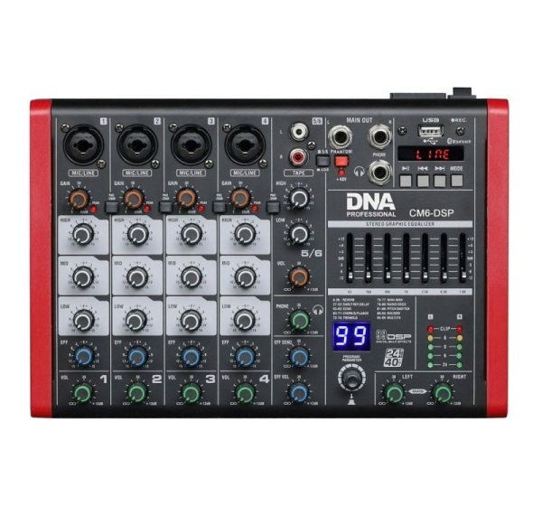 DNA CM6-DSP - USB audio mixer with MP3 player