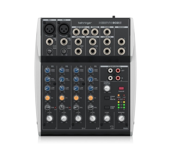 Behringer Xenyx 802S 2 channels Black, Silver
