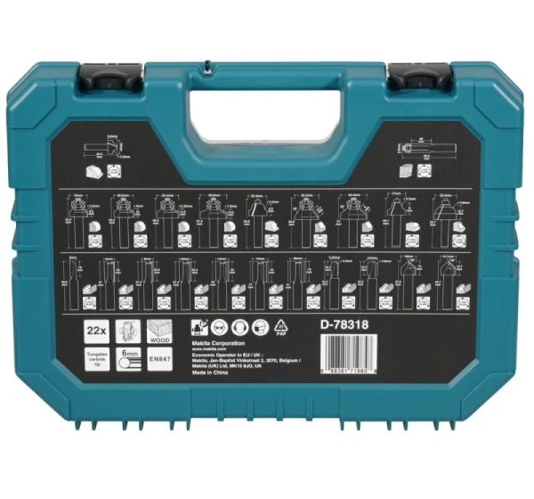 MAKITA SET OF DRILL BITS 22pcs. 6mm UNIVERSAL