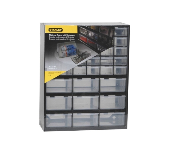Stanley 1-93-981 small parts/tool box Small parts box Plastic Black, Transparent
