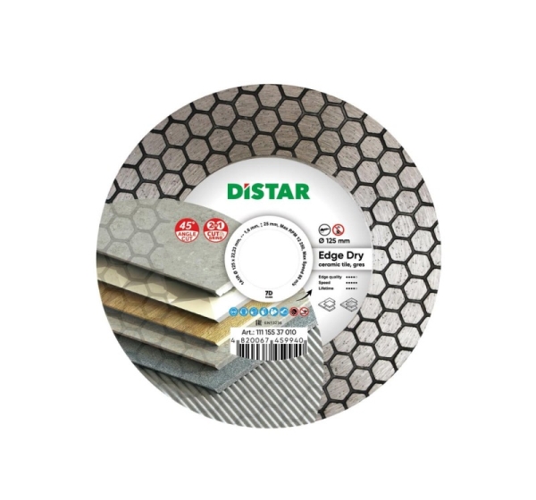 DISTAR DIAMOND BLADE EDGE DRY 125 x 1.6 x 25 x 22.23mm