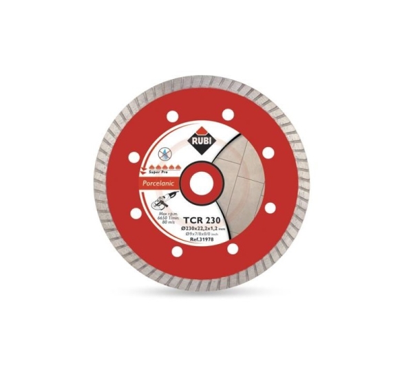 RUBI DIAMOND BLADE TCR 125 SUPERPRO FOR PORCELAIN STONEWARE