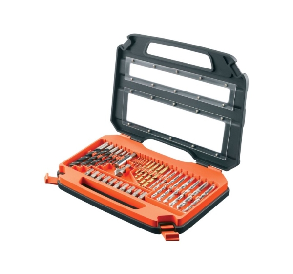 76 pcs. Set: Titanium drill bits for metal 1.5-8 mm, masonry