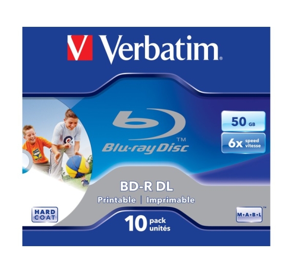 Verbatim 43736 blank Blu-Ray disc BD-R 50 GB 10 pc(s)