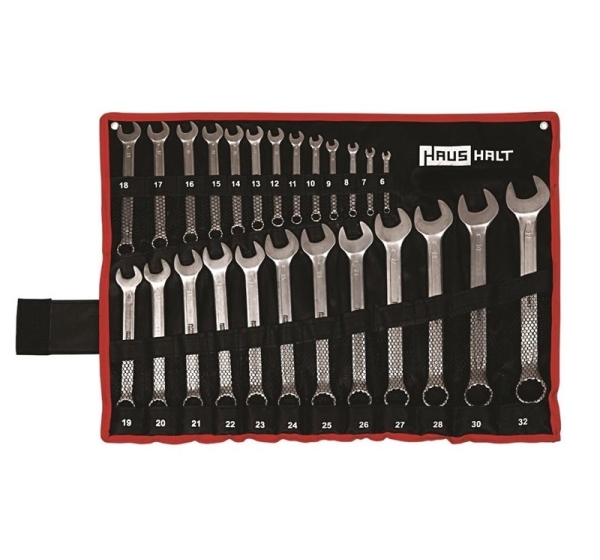 COMBINATION SPANNER SET HAUSHALT 25 PCS