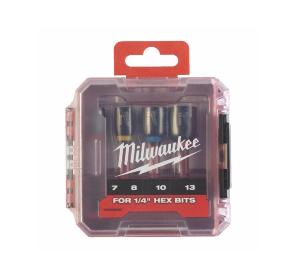 MILWAUKEE Socket Set 7/8/10/13mm (65mm)