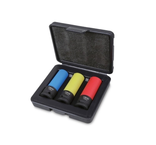 Beta 720LC/C3 Impact socket set Black, Blue, Red, Yellow