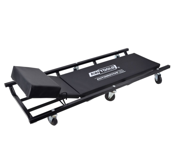AWTOOLS UPHOLSTERED WORKSHOP LOUNGER 3-POSITION HEADREST ADJUSTMENT