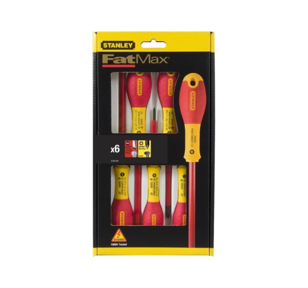 Stanley FATMAX 6 piece Insulated Slotted Phillips set