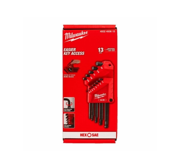 MILWAUKEE ALLEN WRENCH IMPERIAL SET 13pcs.
