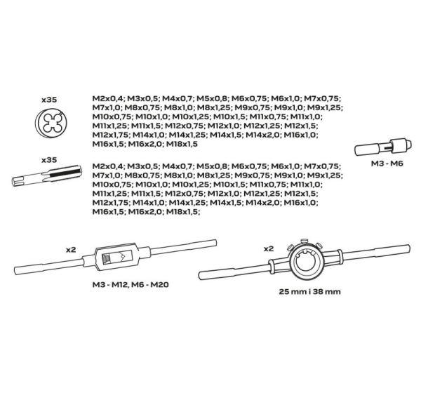 NEO tools 11-915 threading tool