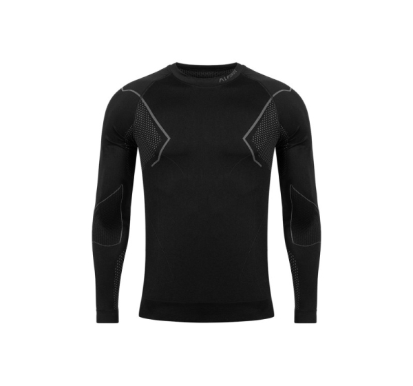 Men's thermoactive sweatshirt Alpinus Active Base Layer black-gray GT43189 S