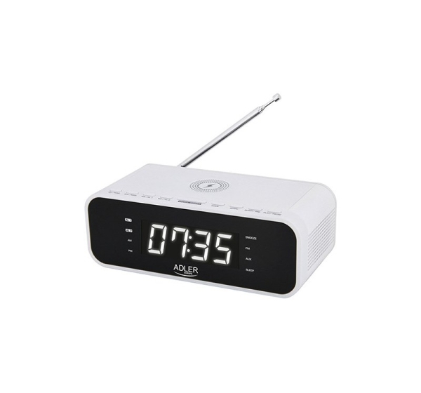 Clock radio with wireless charger and FM Adler Adler