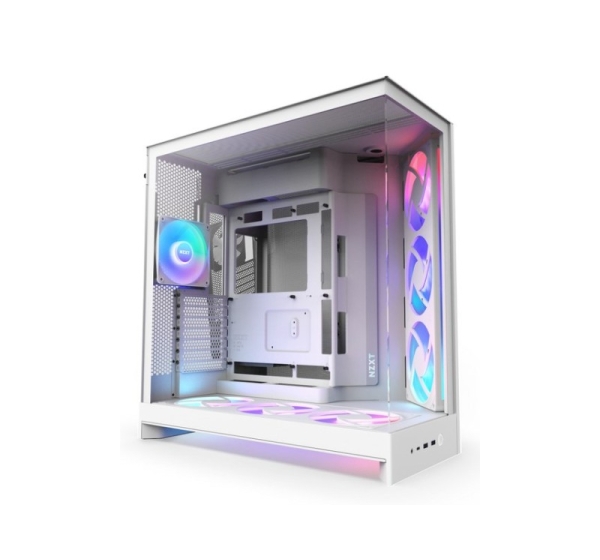 NZXT H9 Flow RGB+ Midi Tower White