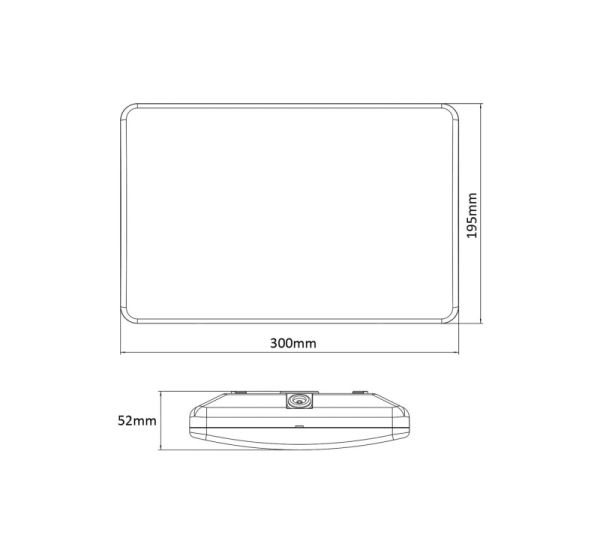 Maclean LED lamp, house number, with twilight sensor, white, 12W, IP65, neutral (4000K), 950lm, MCE292 W