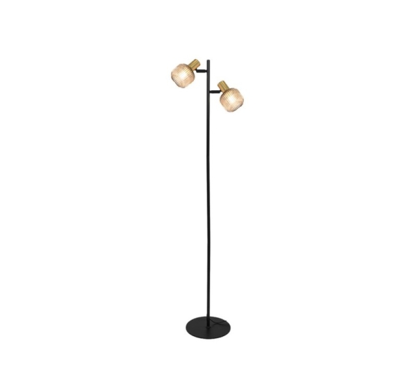 FLOOR LIGHT SHADOW 2XE14 BLACK/GOLD