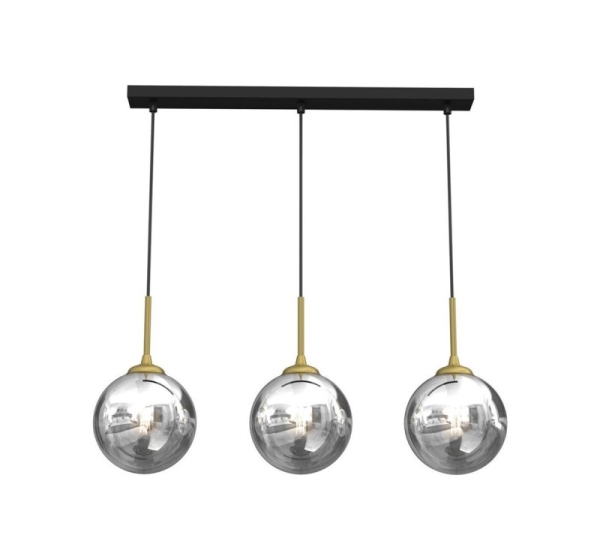 PENDANT LIGHT BURSA 3XE14 LINE BL/GOLD