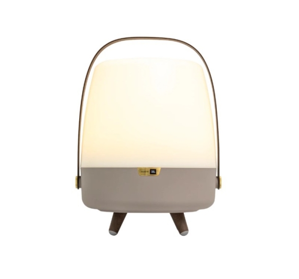 Kooduu Lite-up Play 2.0 Mono portable speaker Beige, White, Wood 10 W