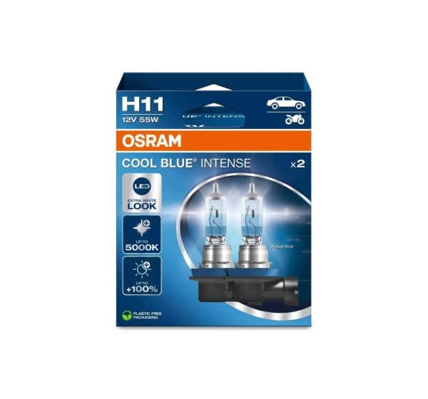 Bulb (Set of 2) H11 12V 55W PGJ 19-2 Cool Blue Intense NextGen 5000K