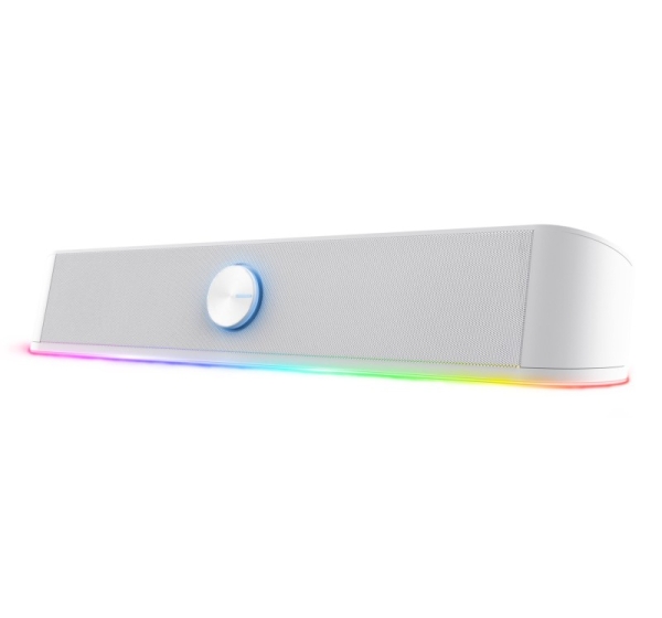 Trust GXT 619W Thorne - 2.0 channel soundbar, 6 W (white)