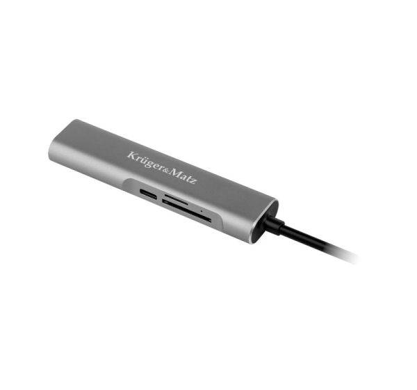 Adapter (HUB) USB typu C na HDMI/USB3.0/SD/MicroSD/C port