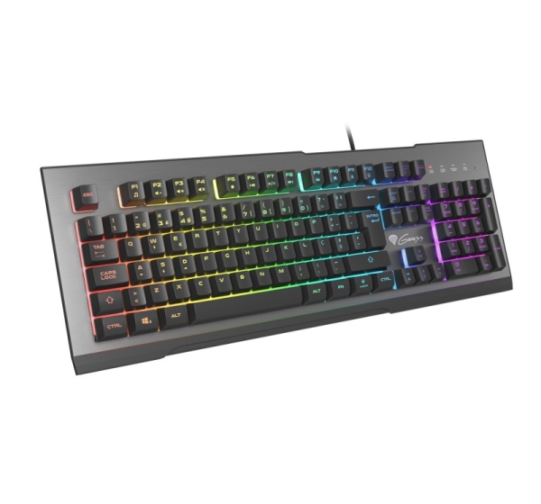 GENESIS Rhod 500 RGB keyboard Gaming USB QWERTY Portuguese Black, Silver