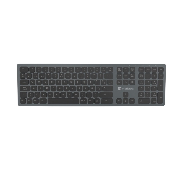 NATEC NKL-1830 keyboard Universal RF Wireless + Bluetooth QWERTY Spanish Black, Grey