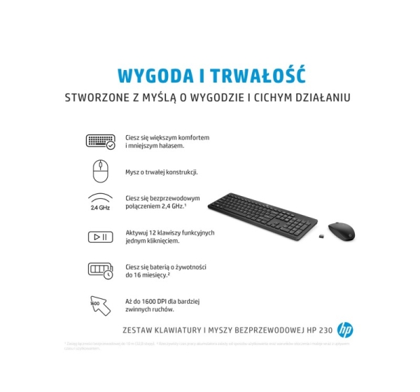 HP 230 Wireless Mouse and Keyboard Combo