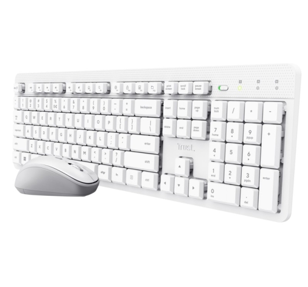 Trust Ody II Wireless US - set (keyboard + mouse), white