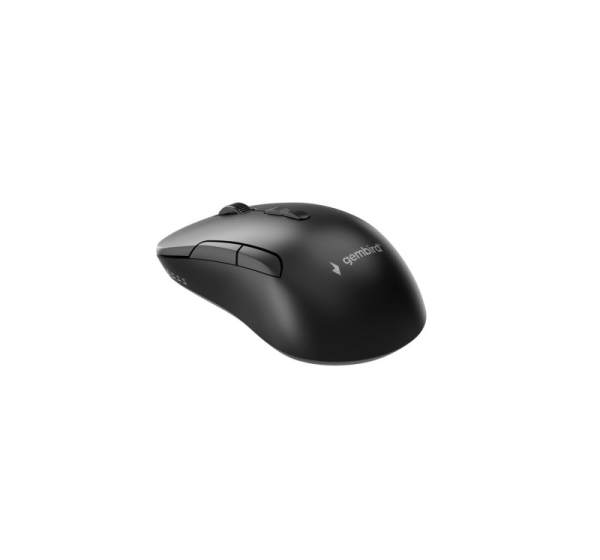 Gembird MUSW2-7B-01 Dual-mode wireless mouse (2.4G + BT), 1600 DPI, 7-button, black